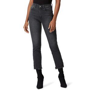 DL1961 Mara Straight Ankle High-Rise Black Denim Jeans Women's Size 28